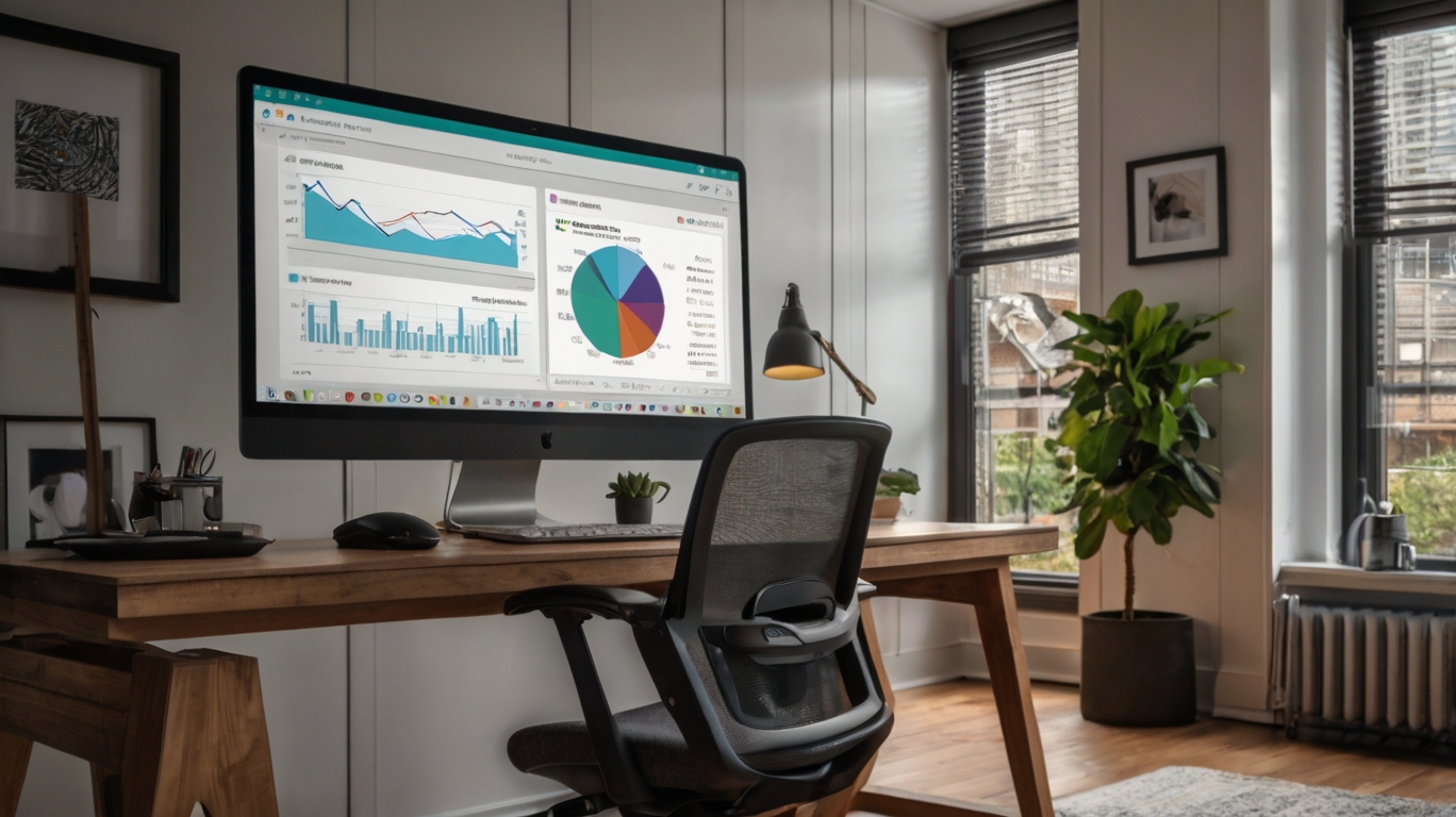 Business professionals using AI assistant